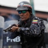 A National Police officer fires rubber bullets during a protest against Venezuelan President Nicolas Maduro's government in Caracas, Venezuela January 23, 2019. REUTERS/Manaure Quintero  NO RESALES. NO ARCHIVES.