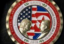 Пригодна монета по повод средбата Трамп – Ким