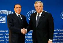 Тајани ја најави можната кандидатура на Берлускони на изборите за ЕП