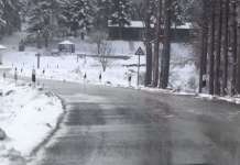 Слаб снег провејува во делови од земјата