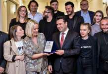 Заев се сретна со евровизискиот тим