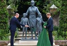 Откривањето на статуата на Дијана накратко ги соедини Вилијам и Хари