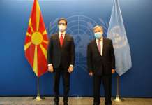 Гутереш и Пендаровски разговараа за Преспанскиот договор и бугарското вето