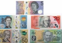 Австралија ќе ја менува банкнотата од пет долари