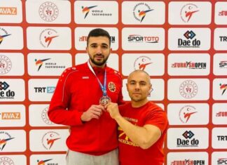 Таеквондистот Георгиевски освои бронза на „Президент купот“ во Истанбул