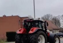 Незадоволни белгиски земјоделци со трактори тргнаа кон Брисел