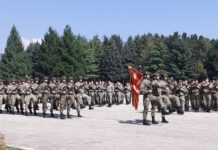 Денот на армијата 18-ти август свечено одбележан во касарната „Чеде Филипоски-Даме“ во Кичево