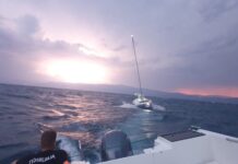 Езерската полиција спаси пет лица од едрилица во Охридското Езеро