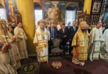 Поглавите на МПЦ-ОА и на СПЦ, со свештеници од Бугарската и Романската црква отслужија Света божествена литургија во Крива Паланка