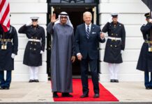 Joe Biden and Mohamed bin Zayed