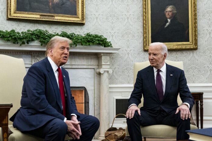 Biden hosts President-elect Trump