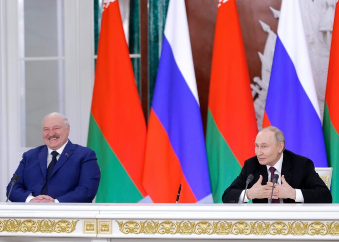 Putin and Lukashenko