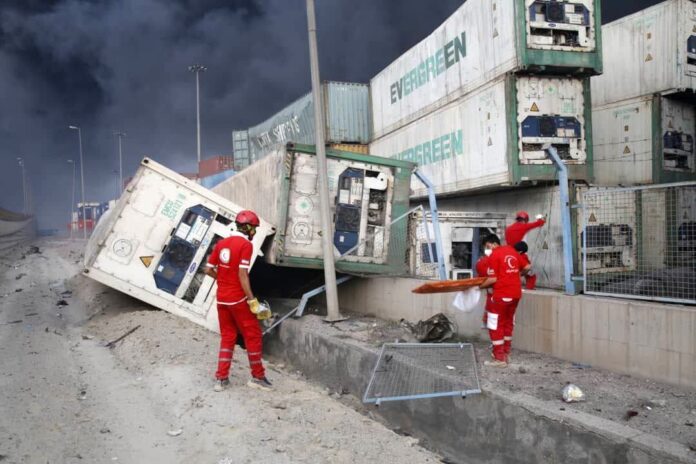 Explosion at Rajaie port in Iran