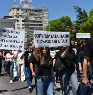 Protest roditeli Kocani
