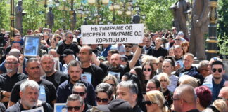 Protest roditeli Kocani