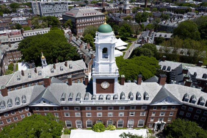 Harvard University Campus in Cambridge Massachusetts