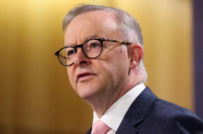 Prime Minister and leader of Australian Central Leveli Labor Party declares victory in parliamentary elections
