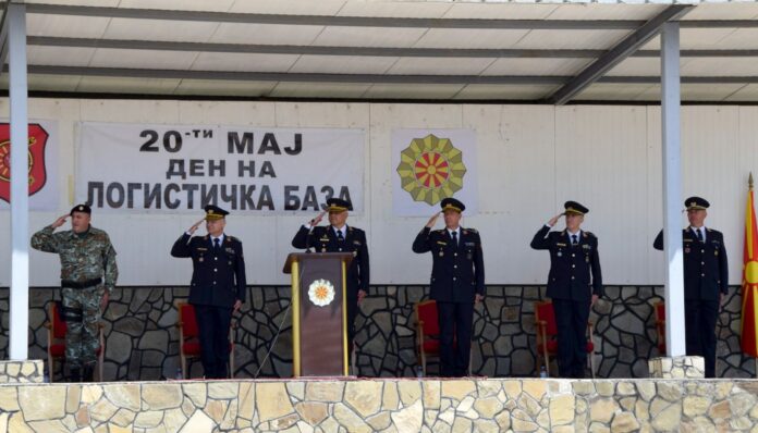 A military ceremony for the day of the highest logistics unit in the Army