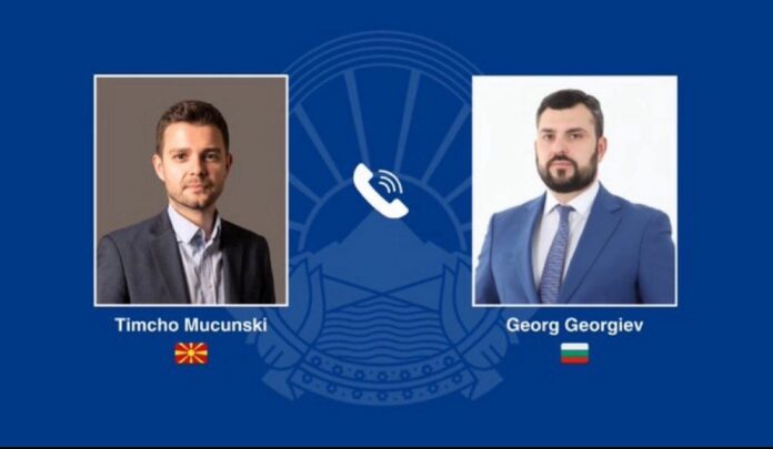 Mucunski had a telephone conversation with Bulgarian Foreign Minister