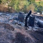 Во пожар што избувна во село Душогубица изгореа 45 сандаци со пчели и една постара куќа