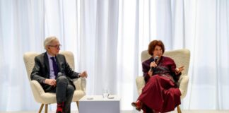 Силјановска-Давкова на Парискиот мировен форум: Евроинтеграцијата е дијалог, а не диктат