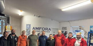 Светскиот и Гинисов рекордер во длабинско нуркање во посета на нуркачкиот центар „Aмфора“ од Oхрид