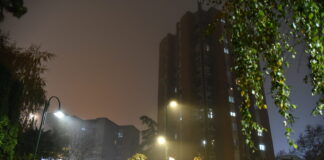 ФОТО: Маглива завеса повторно низ скопските улици Magla vo Skopje