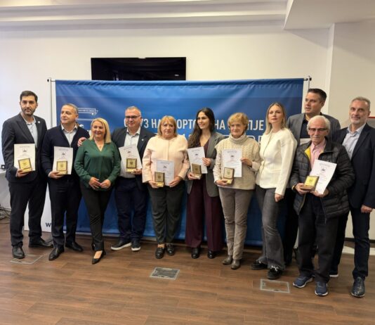 Доделени наградите „13 Ноември“ на Сојузот на спортови на Скопје