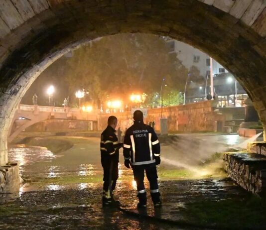 Акција за чистење на централното градско подрачје во Скопје