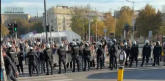 Тензии пред српскиот Парламент откако мајка започна штрајк со глад за нејзиното дете загинато во падот на настрешницата