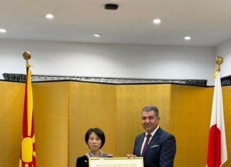Потпретседателот на ЏФМ, Антевски, доби благодарница од јапонското МНР
