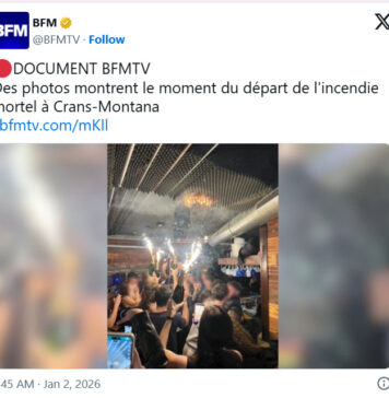 Објавени фотографии од моментот на избувнување на пожарот во Кран-Монтана