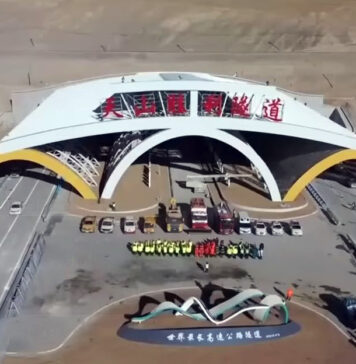 Преку планинскиот венец Тјаншан отворен најдолгиот автопатски тунел на планетата