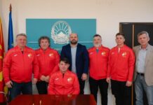 Прием на параолимпиецот Зоран Јовановски во Министерството за спорт