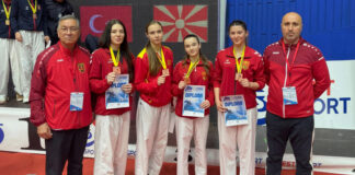 Бронзен медал за женскиот карате-тим на Македонија