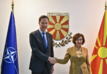 ФОТО: Силјановска Давкова и Руте ја потврдија посветеноста на Македонија кон НАТО и регионалната безбедност