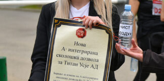 Фото: Граѓанската иницијатива „Стоп за Усје“ денес поднесе предлог А-интегрирана дозвола до Министерството за животна средина