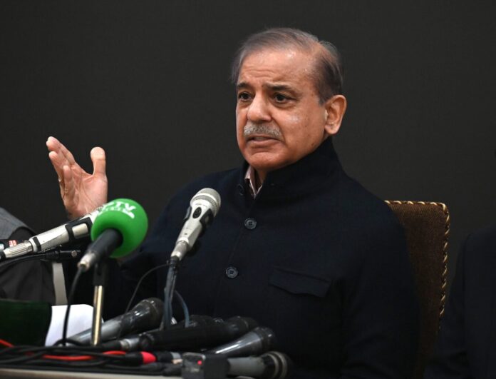 Pakistan Muslim League-Nawaz party press conference in Lahore Shahbaz Shahrif