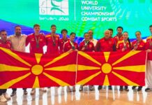 Сребро за машкиот, бронза за женскиот македонски тим во борби