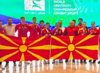 Сребро за машкиот, бронза за женскиот македонски тим во борби