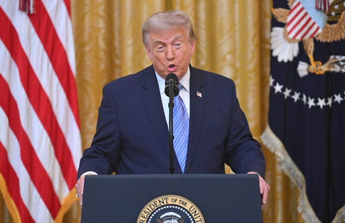 US President Donald Trump delivers address to the nation
