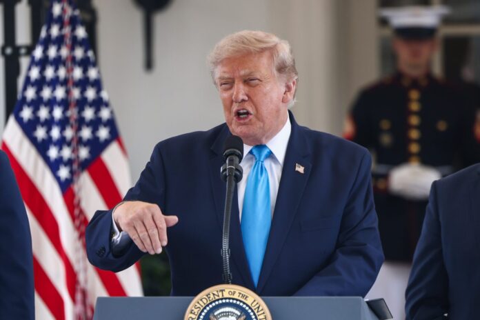 US President Trump announces the Freedom Haulers program Trump
