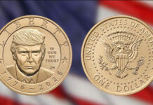 Започнува ковењето монета од еден долар со ликот на Трамп