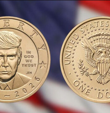 Започнува ковењето монета од еден долар со ликот на Трамп