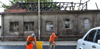ФОТО: По пожарот, градските служби интервенираа за чиста и безбедна улица