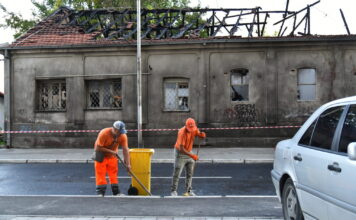 ФОТО: По пожарот, градските служби интервенираа за чиста и безбедна улица