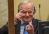 Почина генералот Ратко Младиќ epa13194418 (FILE) - Ratko Mladic prior to the pronouncement of the Appeal Judgment at the International Residual Mechanism for Criminal Tribunals (IRMCT) in The Hague, The Netherlands, 08 June 2021 (reissued 27 August 2026). Former Serbian general Ratko Mladic who was convicted of war crimes by the ICTY in 2017 died on 27 August 2026 at the age of 84. EPA/JERRY LAMPEN *** Local Caption *** 56951535