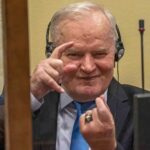 epa13194418 (FILE) - Ratko Mladic prior to the pronouncement of the Appeal Judgment at the International Residual Mechanism for Criminal Tribunals (IRMCT) in The Hague, The Netherlands, 08 June 2021 (reissued 27 August 2026). Former Serbian general Ratko Mladic who was convicted of war crimes by the ICTY in 2017 died on 27 August 2026 at the age of 84. EPA/JERRY LAMPEN *** Local Caption *** 56951535