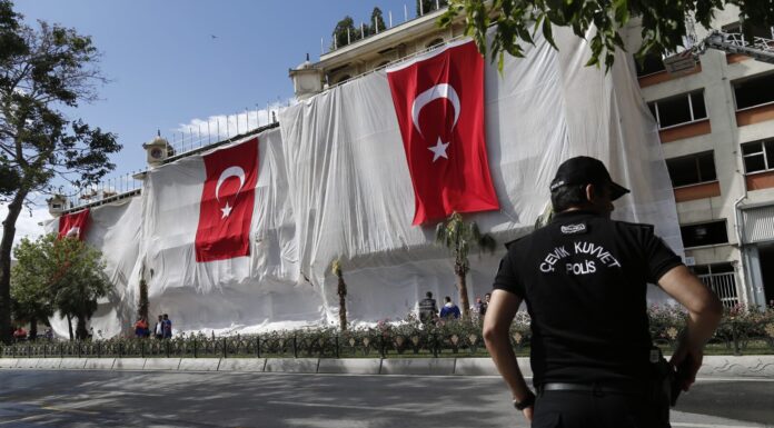 a police officer in Turkey