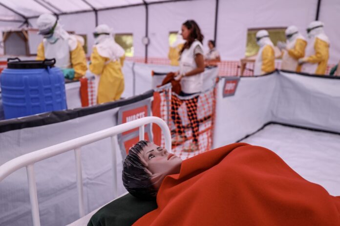 Ebola simulation training centre in Kenya